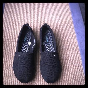 Black slip on shoes